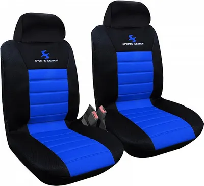 Produktbild von WOLTU 2er Sitzbezüge Auto Einzelsitzbezug universal Größe, Komplettset, blau