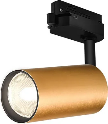 Immagine prodotto di Braytron Faretto LED trifase GU10 per binario, color oro, orientabile e inclinabile