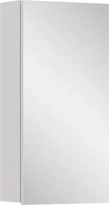 Produktbild von Badezimmerspiegelschrank >Vira< in Weiß Hochglanz - 38x77x18cm (BxHxT)