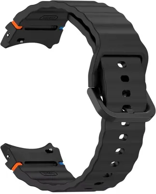 Zdjęcie produktu dla Czarny silikonowy pasek do zegarków Samsung Galaxy Watch 7, Galaxy Watch 6 Classic i 5 Pro o średnicy 40 i 44 mm – jasnoróżowy – silikon – CHPN