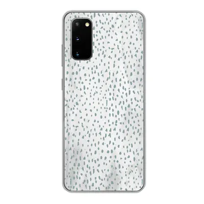 Produktbild von MuchoWow® Handyhülle Schutzhülle Hülle für Samsung Galaxy S20 Polka dots - Marmor - Weiß Silikon Softcase Handy Hülle - Bild