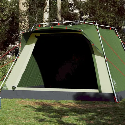 Image de vidaXL Tente de camping 4 personnes Vert Quick Release