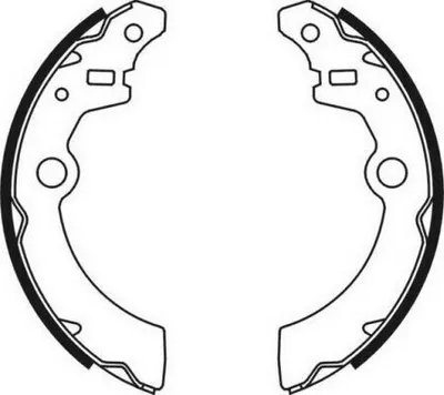 Produktbild von ABE Bremsbackensatz Trommelbremse Hinten für SUZUKI IGNIS II C08021ABE
