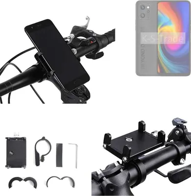 Produktbild von K-S-Trade Handyhalterung für das Fahrrad kompatibel mit UMIDIGI F3 Pro 5G Halter Lenkstange Fahrradhalterung Motorrad Bike Mount Befestigung