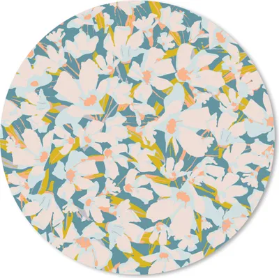 Produktbild von MuchoWow® Mauspad Mousepad Flora - Blumen - Frühling 20x20 cm - Mousepads - Maus Mat - Pad - Mausunterlage - Schreibtischmatte