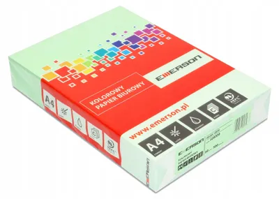 Obrázok produktu pre Emerson, kopírovací papier, zelený, formát A4, 80 g, 500 listov
