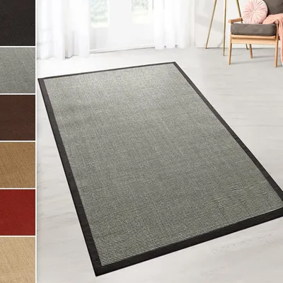 Produktbild von Sisal-Teppich Amazonas Grau Mit Bordüre 160 x 230 cm