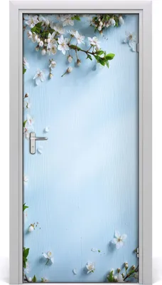 Produktbild von Tulup Türaufkleber 95x205 cm Dekorative Aufkleber Selbstklebend Wasserdichte Tapete Abnehmbar Schlafzimmer Wohnzimmer Wohnkultur - Kirschblüten