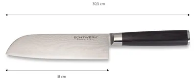 Zdjęcie produktu dla Nóż santoku z damasceńskiej stali firmy Echtwerk