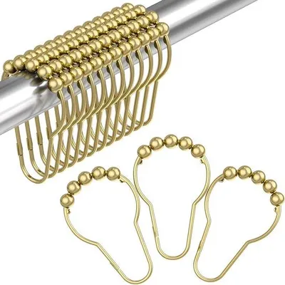 Produktbild von Badkamerduschvorhänge aus Edelstahl, 12er Pack, Gold
