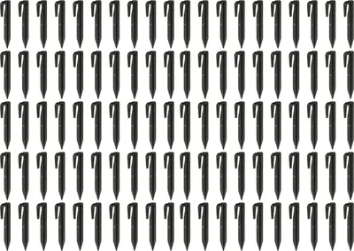 Produktbild von vhbw 100x Erdnägel für Begrenzungskabel kompatibel mit Gardena Sileno Mähroboter - Erdanker-Set, Kunstoff Schwarz