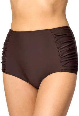 Image de Merry Style - Bas de bikini pour femme MS10-119 - Effet amincissant au niveau du ventre (marron (8157), taille 44)