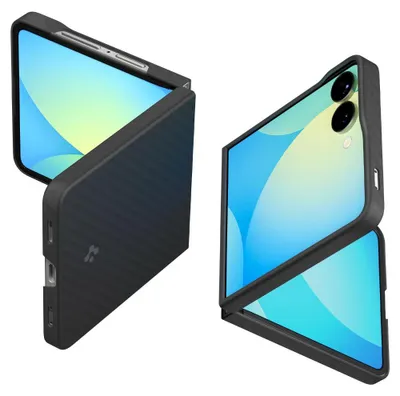 Produktbild von Spigen Air Skin Aramid, Cover, Samsung, Galaxy Z Flip 7, 17,5 cm (6.9"), Schwarz