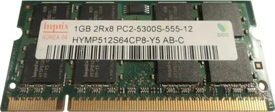 Productafbeelding van Hynix Hymp512s64cp8-y5 AB-C DDR2 1GB PC2 667MHz SODIMM Geheugenmodule