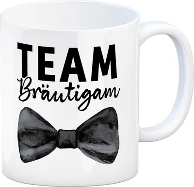Produktbild von Trauzeuge Kaffeebecher mit Spruch Team Bräutigam