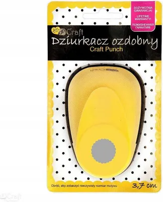 Zdjęcie produktu dla Dziurkacz ozdobny 3,7cm - koło z falbanką - DpCraft