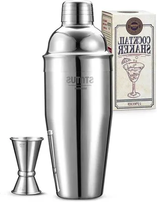 Obrázek produktu pro Sada kuchyňského náčiní – barové příslušenství – 2 kusy – nerezová ocel – 750 ml
