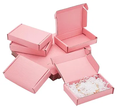 Produktbild von Geschenkverpackung Kartonboxen - Valentinstag Rosa - 30 Stück