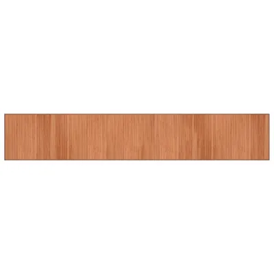 Image de Tapis rectangulaire marron 70x400 cm bambou
