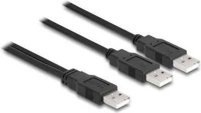 Zdjęcie produktu dla DELOCK Kabel USB 2.0 typ-A do 2 x typ-A 70 cm