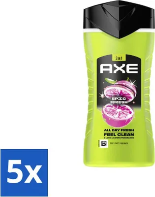 Obrázek produktu pro Sprchový gel Axe 3 v 1 Epic Fresh 250 ml - hodnotné balení - 5 kusů