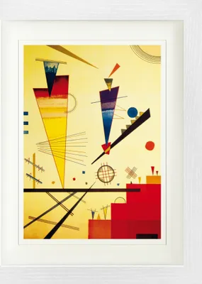 Obrázek produktu pro Wassily Kandinsky Zarámovaný obraz s jemným paspartováním | Obrazy na zeď | V rámu - Veselá struktura, 1926 (40 x 30 cm)