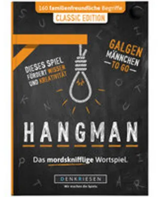 Produktbild von HANGMAN - CLASSIC EDITION - "Galgenmännchen TO GO"