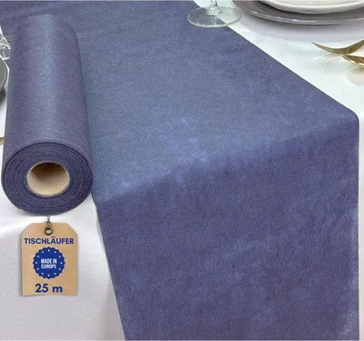 Obrázok produktu pre Tmavomodrý obrus na stôl 25 m x 30 cm, námornícka modrá