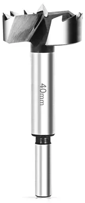 Obrázok produktu pre Vrták Forstner 40 mm, valcovitá stopka, pre drevo, priemer 40 mm, HSS, dĺžka 90 mm
