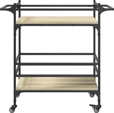 Obrázek produktu pro Kuchyňský vozík Sonoma dub 82x40x78,5 cm Materiál na bázi dřeva