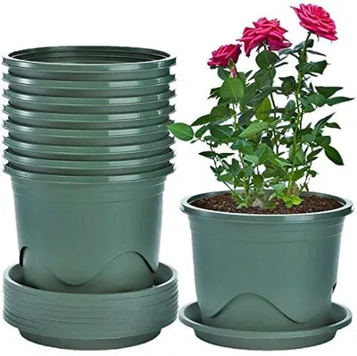 Zdjęcie produktu dla Doniczki plastikowe okrągłe 16 cm zestaw 6 szt. do