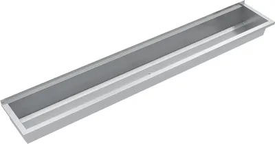 Productafbeelding van KWC AR wasbak, PLANOX, roestvrij staal, wandmontage, 2100x210x382 mm, zonder afvoerunit