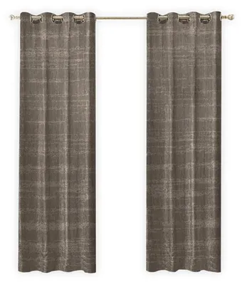 Fertiggardine Chenille Taupe 140x270 cm 1 Paneel verdunkelnd