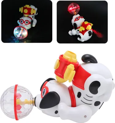 Immagine prodotto di Giocattolo elettrico per cani per bambini piccoli, acrobazie, funzione di spruzzo rotante, giocattolo interattivo per bambini piccoli, cuccioli, bambini e bambine