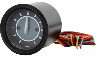 Produktbild von MMB Target Uhr 48mm Schwarz - Robust, Präzise, Für Motorrad Cockpit