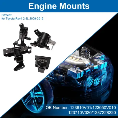 Image de N° 123610V011/123050V010/123710V020/1237228220 Kit De Supports Moteur Et Transmission Pour Toyota Rav4 2.5L 2009-2012
