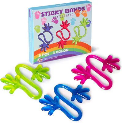 Productafbeelding van Rubberen roddelhandjes voor kinderen - Set van 3 - Klassenprijzen - Verjaardagsfeesten - Pasen - Kerstmis