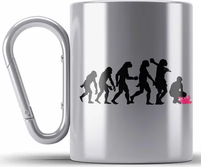 Produktbild von Trendation - Modeleisenbahn Geschenk Edelstahl Tasse Karabiner Spruch Geschenk Geschenkidee Opa Rentner Dampflokomotive Eisenbahn Herzschlag (Silber)