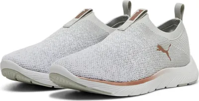 Produktbild von Puma Damen-Sneaker-Slipper Softride Remi Slip-on Knit Wn Grau-Orange, Farbe:grau, UK Größe:6