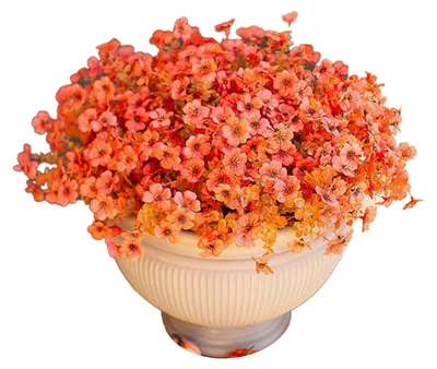 Produktbild von 12 künstliche Blumenbündel für den Außenbereich, mehrfarbige Prunkwinde mit Eukalyptus, UV-beständige Kunstseidenblumen für Frühling und Sommer, ideal für Pflanzgefäße, Veranda, Terrasse und Garten.
