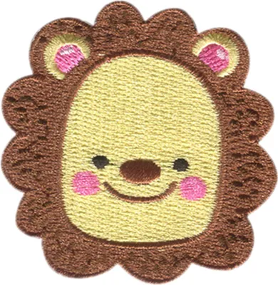 Obrázek produktu pro Zvíře s hlavou lva - nášivka, nažehlovací, nášivky, nášivky, k nažehlení, velikost: 5,8 x 5,8 cm