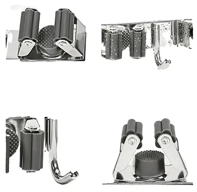 Imagen del producto de Estantería para herramientas, de acero inoxidable, 95 cm de largo, ideal para herramientas manuales, soporta hasta 4,5 kg por gancho, montaje en pared