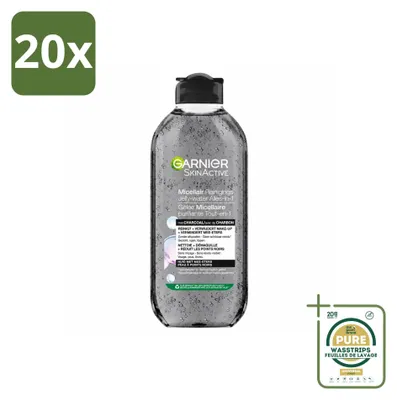 Obrázok produktu pre 20 ks čistiaceho gélu Garnier SkinActive s aktívnym uhlím - 400 ml - balenie s rezervou - 20 kusov