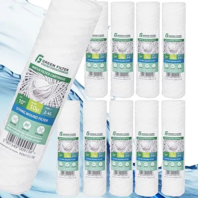 Image de 10 cartouches filtrantes pour eau, 10 pouces, 10 microns