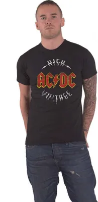 Immagine prodotto di AC/DC - Maglietta "High Voltage" per uomo/donna Unisex RO195 (XXL) (Nero)