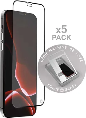 Imagen del producto de Force Glass PACKFGOGIP12MO, para iPhone 12 mini, color , paquete de 5 unidades