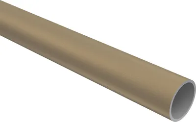 Produktbild von Interdeco Rundrohr / Metallrohr für Gardinenstangen 16 mm Ø Gold matt, 180 cm