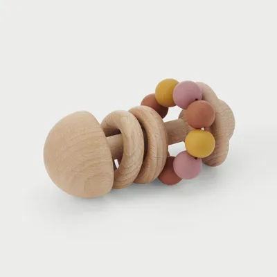 Image de TickiT SiliSoft Perles Hochet Bébé Jouet sensoriel Multicolore