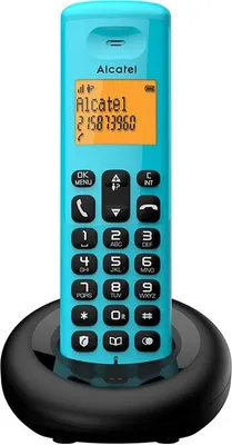 Produktbild von Alcatel E160 Schnurloses DECT-Telefon mit Anrufer-ID Schwarz und Grün