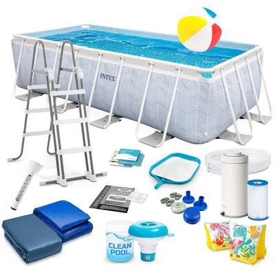 Produktbild von Rahmen-Gartenpool 400 x 200 x 100 cm 18-in-1-Set INTEX 26780